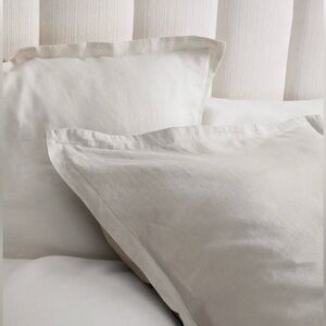 Quince European Linen Euro Sham in Color Sand Brand New